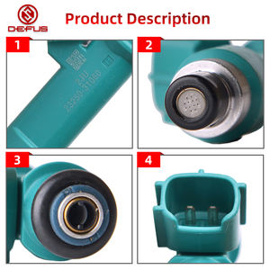 حاقن وقود ديفوس موثوق به ذو أداء ممتاز، رقم القطعة الأصلية 23250-31060 23209-39075 لسيارات لاندكروزر برادو وإف جيه كروزر وهايلكس 1GRFE V6 4.0 لتر - Product Image 2