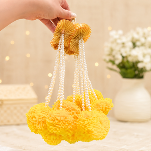 Nouveauté : Décoration murale artisanale Moyi Mala Hagings avec perles et belles fleurs, idéale pour la maison et les mariages. - Product Image 1