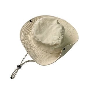 Chapeaux de plage élégants en coton uni avec broderie à la main, 100% coton, légers, respirants, unisexes, décontractés, pour l'extérieur, toutes saisons - Product Image 4