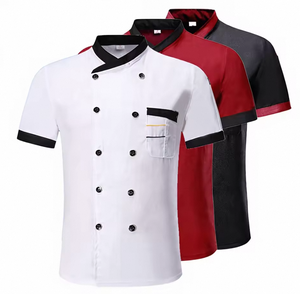 Uniformes de Chef Unisex Vesbhusha Transpirables de Poliéster y Algodón con Serigrafía para Hostelería y Restaurantes - Product Image 1