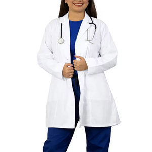 Durable Laboratory Coat Washable Medical Lab Coat Easy Care Hospital Coat Anti Wrinkle Medical Coat Stain Resistant Lab Coat - Product Image 1