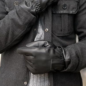 Nouveaux gants en cuir pour hommes, tendance et très demandés, compatibles écran tactile, respirants, durables, doux, toutes saisons, pour le cyclisme, décontractés, design personnalisé - Product Image 6