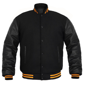 High Quality <b>Men's</b> Varsity <b>Jacket</b> <b>Men</b> Chenille Embroidery Leather Sleeves Baseball Letterman Varsity Customizable <b>Jackets</b> - Product Image 6