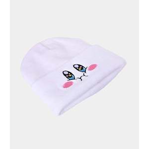หมวกบีนนี่เด็กบุผ้าซาตินสีขาวจากจิลานีแฮนดิคราฟท์ - Product Image 3