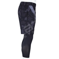 Nouveaux shorts de sport personnalisés pour la course et la gym, shorts de compression personnalisés pour l'entraînement, la sudation, le fitness, les sports athlétiques, en polyester uni