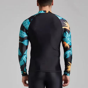 Maillots de compression premium pour hommes, personnalisables, couleur unie, respirants, anti-UV, très demandés, sublimation, vente en gros - Product Image 2