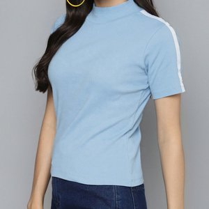 Women <b>Mock</b> <b>Neck</b> T Shirt Modern Style Long Sleeve Shirt Elegant High Collar <b>Top</b> for Clothing Collection Women <b>Mock</b> <b>Neck</b> T Shirt - Product Image 3