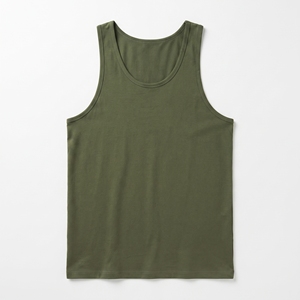 Men's Performance Knitted Sporty Tank Top Quick Dry Breathable Gym <b>Stringer</b> <b>Vest</b> Front Custom Logo OEM Manufacturer - Product Image 1