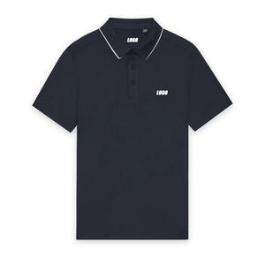 Polo Deportivo de Golf con Cuello en Contraste para Hombre, Suave, Transpirable, Elástico, Informal, con Logotipo Personalizado y Marca Privada - Product Image 6