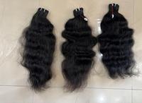 Extensions de cheveux naturels vierges indiens Remy de qualité supérieure, tissage double trame, lisses/ondulés/bouclés, toutes textures