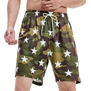 Fabricante de pantalones cortos de sublimación para hombre más vendidos, pantalones cortos de sublimación lisos de doble malla cosida de alta calidad para gimnasio, personalizados para hombre - Product Image 3