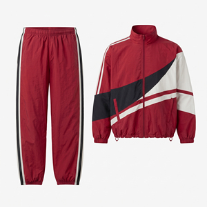 Ensemble de survêtement rétro pour homme à rayures diagonales, 2 pièces, veste zippée intégrale, pantalon de jogging à rayures latérales, vêtements de sport décontractés - Product Image 2