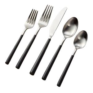 2024 Listo para enviar Hotel Restaurante Cubiertos Hotel Cubiertos Mango grueso Lujo para Hotel Cubiertos de acero inoxidable Juego de cubiertos - Product Image 1