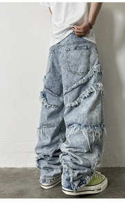 Pantalones Vaqueros Holgados de Estilo Urbano Moderno, Jeans de Corte Holgado para Moda Casual y Comodidad Diaria - Product Image 2