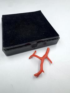 ลูกปัดปะการังแดงอิตาลีรูปทรงกิ่งไม้ พลอยดิบสำหรับทำเครื่องประดับ ปะการังธรรมชาติรูปทรงต้นไม้ พลอยคุณภาพสูง - Product Image 2