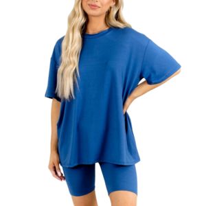 Conjuntos de Dos Piezas para Mujer con Logotipo Personalizado, Top de Verano y Camiseta Deportiva con Pantalones Cortos, Ropa Casual para Mujer 2026 - Product Image 1