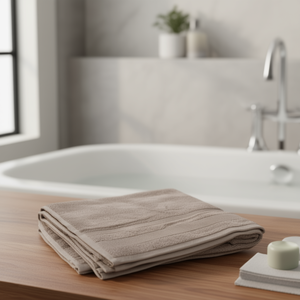 900 GSM Soft & Absorbent Plain 35x70 Inch Hotel Cotton <b>Bath</b> Towel with Quick Dry Feature - Product Image 2
