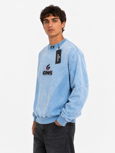 Sudadera de algodón para hombre con lavado ácido, estilo vintage, cuello redondo, oversize, informal, manga larga, con servicio OEM, la mejor calidad - Product Image 2