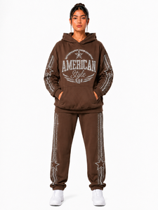 Sudadera de Corte Holgado, Estilo Urbano Moderno, 100% Algodón, Transpirable, Forro Polar para Invierno, Logotipo Bordado Personalizado - Product Image 1
