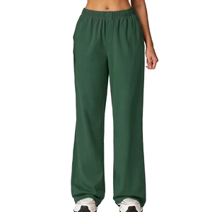 Custom <b>Women</b> <b>Sweatpants</b> Premium Cotton High Rise Relaxed Joggers Streetwear Private Label Pants - Product Image 1