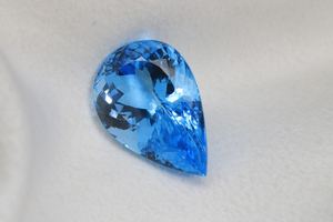 Topaze bleue suisse précieuse, facettée, forme poire, 9x6mm, 100% naturelle, cadeau pour elle - Product Image 3