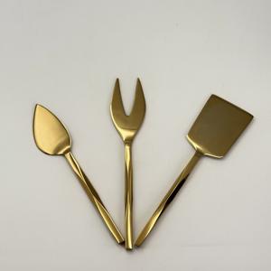Ensemble de couteaux à fromage en acier inoxydable plaqué or avec trancheuse à fromage et épandeur à fromage, idéal pour restaurant, maison, hôtel, au prix le plus bas - Product Image 2