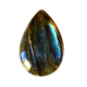 Labradorite bleue naturelle à 100 %, forme poire, cabochon lisse, pour la création de bijoux, disponible en différentes tailles, fabrication de bijoux en pierres précieuses. - Product Image 1