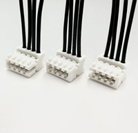 Conector USB LITE de 4 Pines, Paso 2.5/5.0, Hembra, Montaje SMT, Ajuste a Presión, para PCB, Blanco, Cumple con RoHS, Modelo 22C204-0331-75R