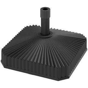 Base per Ombrellone da Esterno Nera con Base Quadrata per Terrazzo - Solo Base per Ombrelloni da Patio - Product Image 5