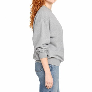 Sudaderas Grises de Cuello Redondo, al por Mayor, Personalizadas, de 450 g/m², Suaves, con Logotipo Personalizado, 100% Algodón - Product Image 4