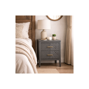 CAIRNDALE Collection OEM ODM Customized High Quality Wooden <b>Bedside</b> Table Sustainable Bedroom Furniture Solid Wood - Product Image 1