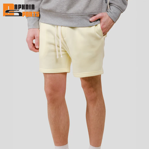 Nouvel Arrivage – Short en Toile 100% Coton pour Homme, Fabrication Personnalisée, Uni, 220 g/m², Taille Mi-Haute Élastique, Séchage Rapide, Respirant, Décontracté - Product Image 1