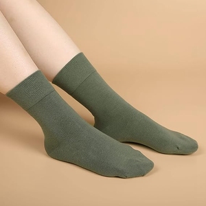 Nuevos Calcetines de Algodón Suaves y Coloridos para Mujer, de Alta Calidad, de Color Sólido, por Encima del Tobillo, Absorbentes del Sudor, Tipo Botín - Product Image 3