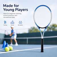 KASWAY Raquette de tennis pour enfants 20 pouces légère 200g cordes en nylon poignée antidérapante absorption des chocs haute qualité et durable