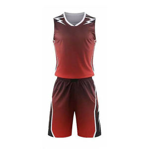 Ensembles d'uniformes de basketball unisexes personnalisés en gros, imprimés, professionnels, respirants et à séchage rapide - Product Image 1