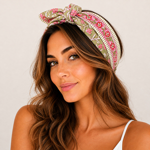 Pañuelo de bolsillo de algodón con estampado floral de lujo estilo vaquero occidental, transpirable, duradero, ecológico, estilo bohemio chic. - Product Image 1