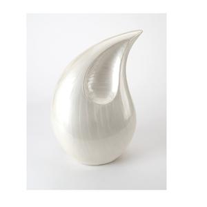 Urne funéraire classique en forme de larme pour animaux de compagnie avec motifs personnalisables et inscription commémorative gravée à la main pour la maison - Product Image 3