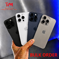 Lot de téléphones portables en gros 15 Pro Max reconditionnés, IMEI propre, sans verrouillage de fournisseur, version mondiale, testés en usine