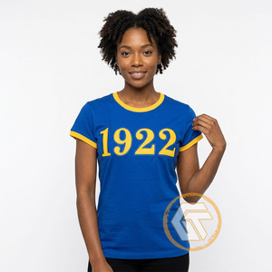 GREEK TREASURES T-shirt décontracté pour femme, bleu roi, col rond, respirant, séchage rapide, anti-plis, écologique, 100 % coton, été - Product Image 4