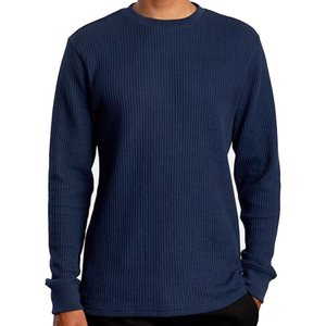 Suéter Deportivo Casual para Hombre, Gris, Térmico, de Manga Larga, Cuello Redondo, Estampado, Corte Regular, con Logotipo Frontal, Transpirable, de Franela - Product Image 3