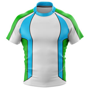 Bulk Quantity Best Supplier Hot Selling Rugby Jersey Polyester Fabric Made Regular Fit Rugby Jersey OEM ODM Serviced Customized - Product Image 1