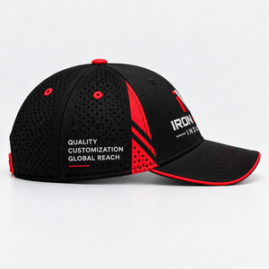 Casquette de baseball unisexe respirante et sportive en coton 100% avec broderie 3D en maille Iron Mark Industry, sangle réglable, 6 panneaux - Product Image 4