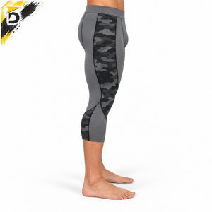 Legging Capri pour homme de haute qualité, tissu doux, coupe confortable et performance flexible pour l'exercice et les activités sportives. - Product Image 5