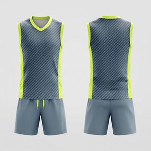Uniforme de Voleibol Profesional con Estampado Frontal Transpirable y que Absorbe la Humedad - Corte Ergonómico sin Mangas para Club - Product Image 2