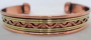 Bracelet de guérison en cuivre artisanal en métal, design en corde tressée pour le bien-être spirituel et le soulagement de la douleur - Product Image 6