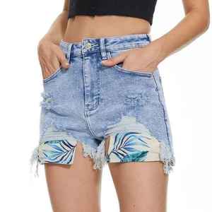 Trendsetting women denim shorts offering premium comfort, elegant stitching & fashionable design for stylish outfits. - Product Image 6