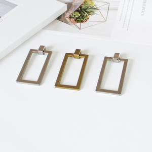 Modern Rectangular Open Frame Zinc Alloy Cabinet Pull Handle Minimalist Luxury Drawer Knob Kitchen Dining <b>Wardrobe</b> Dresser - Product Image 3