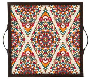 Plateaux de service carrés les plus vendus avec autocollant élégant pour table à manger, maison et bureau, polyvalents pour cadeaux et articles de service - Product Image 6