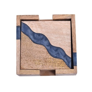 Posavasos de Corcho, Bambú, Nogal y Haya Personalizados al por Mayor, Ecológicos, de Lujo, Marca Artizon Studio, Superficie Brillante, 10 cm de Diámetro - Product Image 2