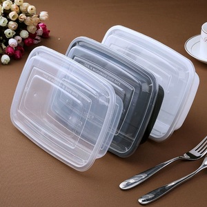 Bán Buôn Dùng Một Lần Vòng Hình Chữ Nhật Nhựa Hộp Salad Trái Cây Thịt Container Với Nắp Ăn Trưa Bao Bì Thực Phẩm Takeaway Hộp - Product Image 2